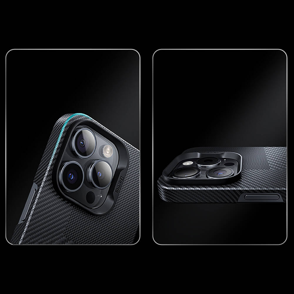 Apple iPhone 14 Pro Case M-safe Charging Carbon Fiber Benks Montage ArmorAir Kevlar Cover Black 
