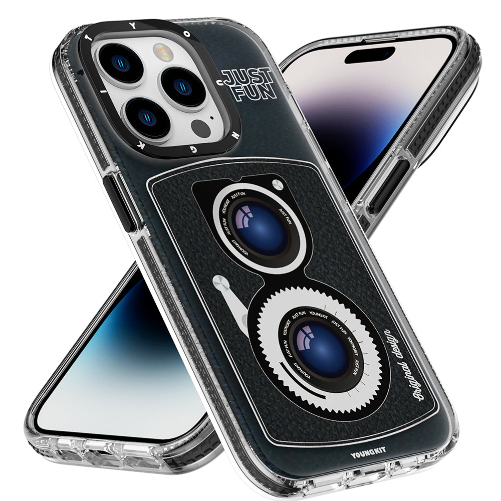 Apple iPhone 14 Pro Case M-safe Charging Feature Lens Figure YoungKit Art Film Series Cover White 