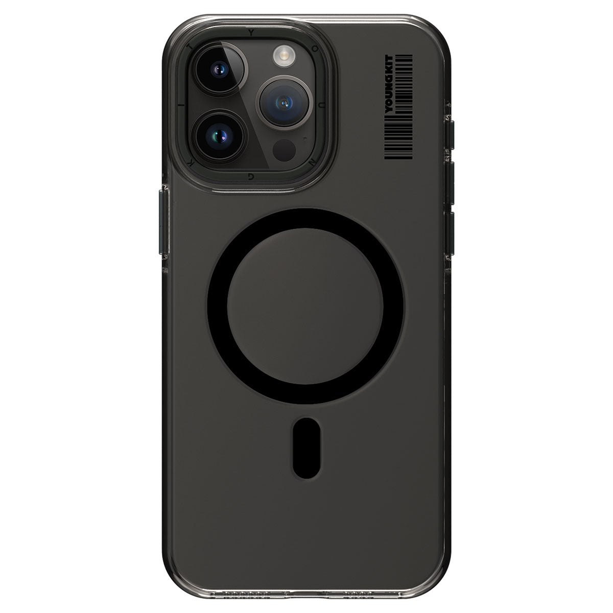 Apple iPhone 14 Pro Case M-safe Charging Transparent Youngkit Crystal Shield Series Cover Black 