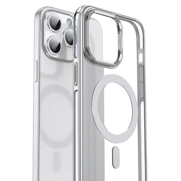 Apple iPhone 14 Pro Kılıf M-safe Şarj Özellikli Wlons Standlı Efsane Kapak Siyah