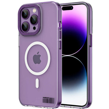 Apple iPhone 14 Pro Case M-safe Charging Feature Youngkit Colored Glaze Series Cover Black 