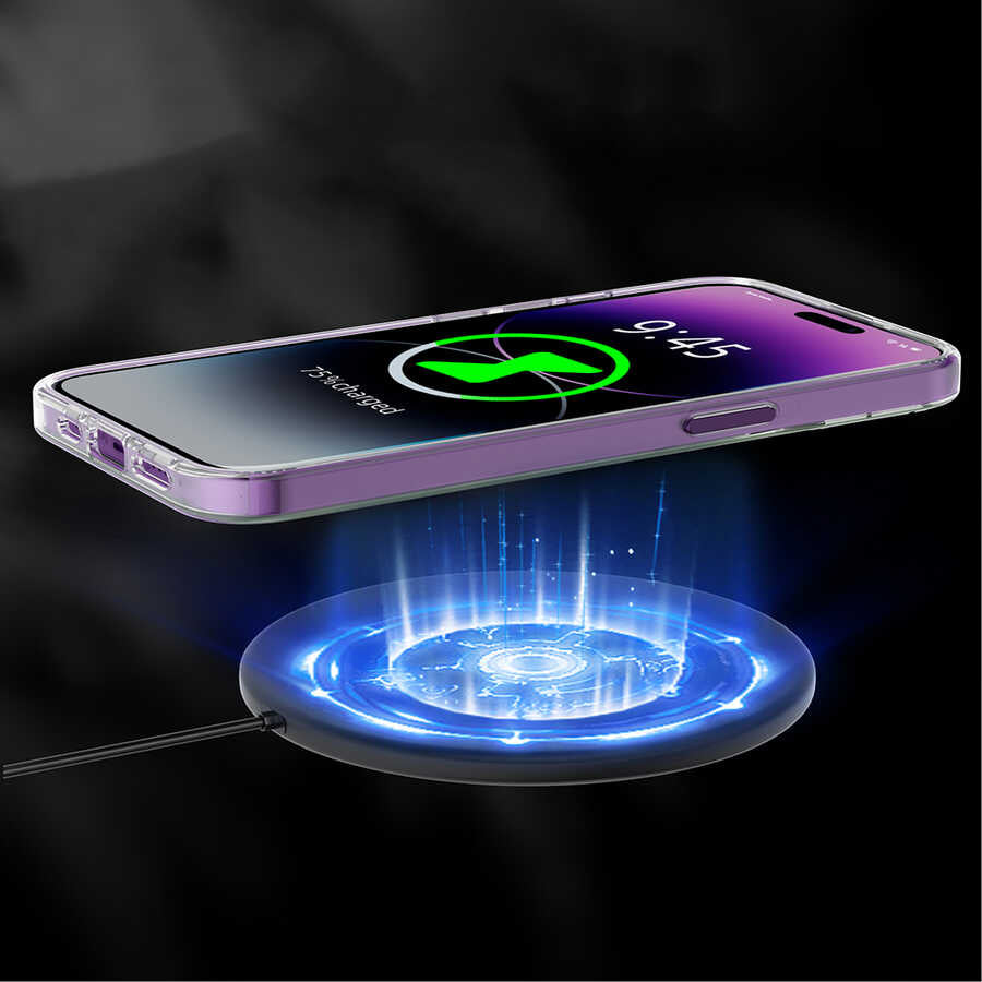 Apple iPhone 14 Pro Case M-safe Charging Feature Youngkit Colored Glaze Series Cover Black 