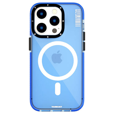 Apple iPhone 14 Pro Case M-safe Charging Feature YoungKit Crystal Color Series Cover Colorless 