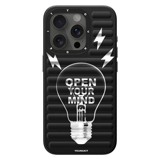 Apple iPhone 14 Pro Case M-safe Charging Feature Youngkit Open Mind Series Cover Black 