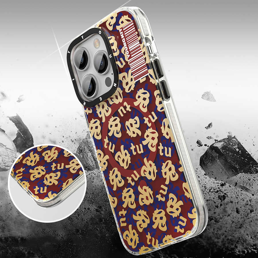Apple iPhone 14 Pro Case M-safe Charging Feature Youngkit Play Rabbit Series Cover Red 