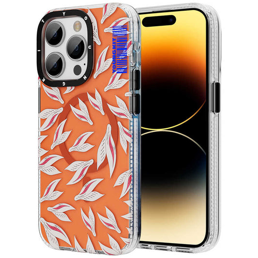 Apple iPhone 14 Pro Case M-safe Charging Feature Youngkit Play Rabbit Series Cover Orange 