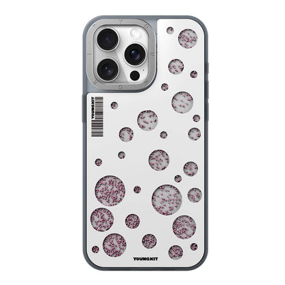 Apple iPhone 14 Pro Kılıf M-safe Şarj Özellikli Youngkit Quicksand Beads Serisi Kapak