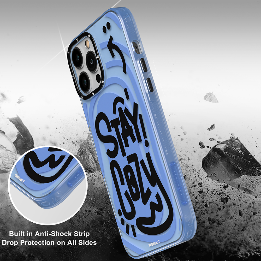 Apple iPhone 14 Pro Case Happy Mood Figure YoungKit Happy Mood Series Cover Water Green 