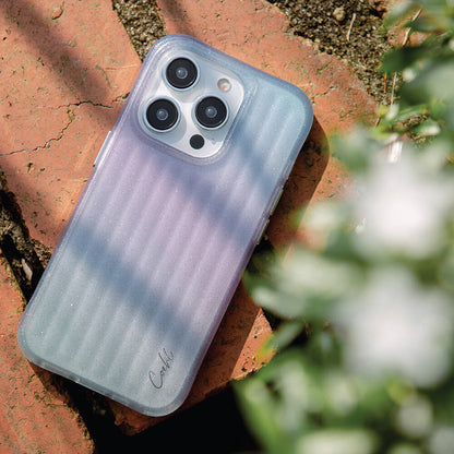 Apple iPhone 14 Pro Kılıf Parlayan Arka Yüzey Coehl Linear Kapak Yeşil
