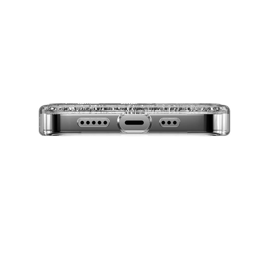 Apple iPhone 14 Pro Kılıf Parlayan Simli Şeffaf Lisanslı Switcheasy Starfield Kapak Mor