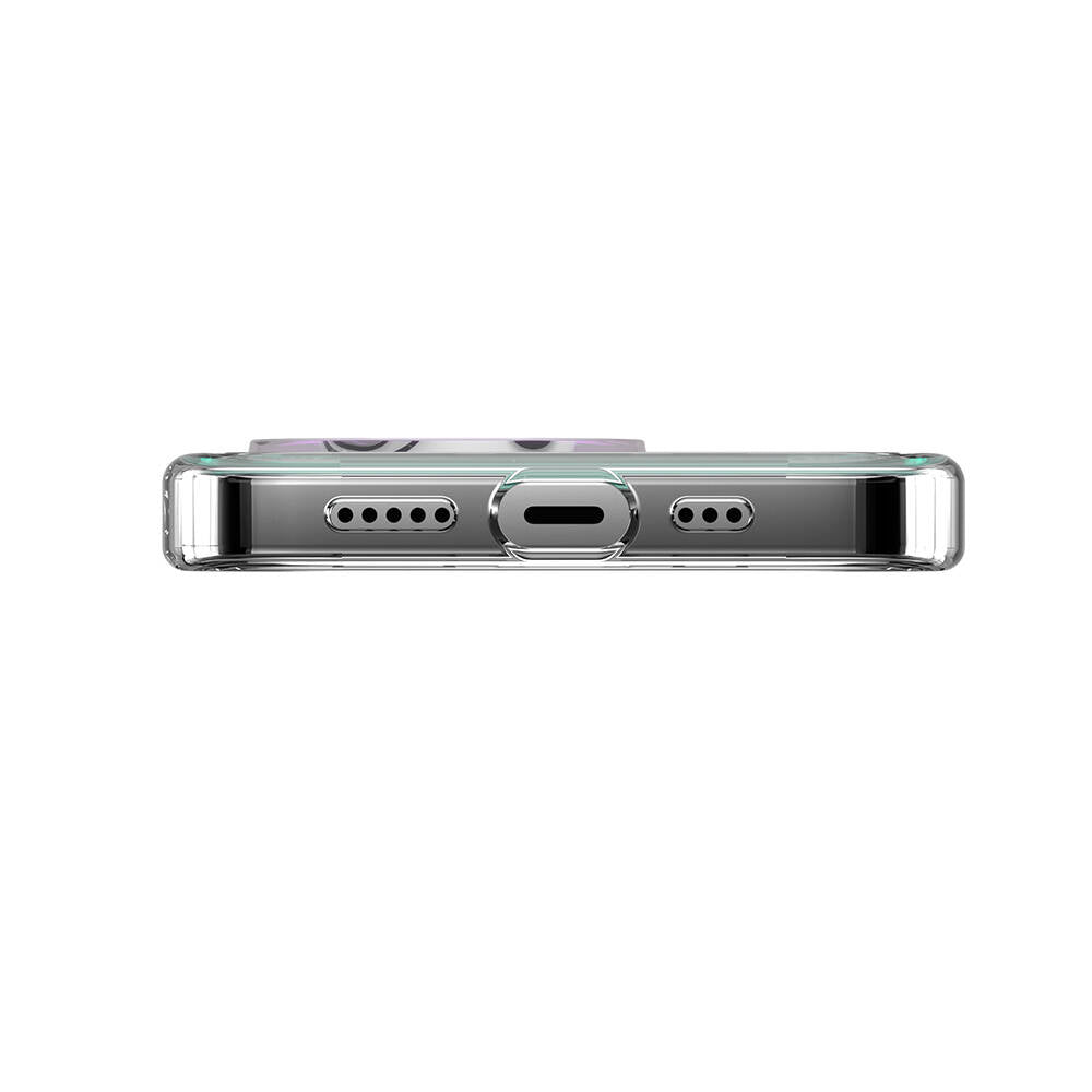 Apple iPhone 14 Pro Kılıf Renk Geçişli Kenarları Şeffaf Tasarımlı Lisanslı Switcheasy Crush Plus Kapak Starlight