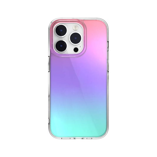 Apple iPhone 14 Pro Kılıf Renk Geçişli Kenarları Şeffaf Tasarımlı Lisanslı Switcheasy Crush Plus Kapak Starlight
