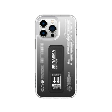 Apple iPhone 14 Pro Case SkinArma Stand Transparent Design Taihi Kobai Cover Black 