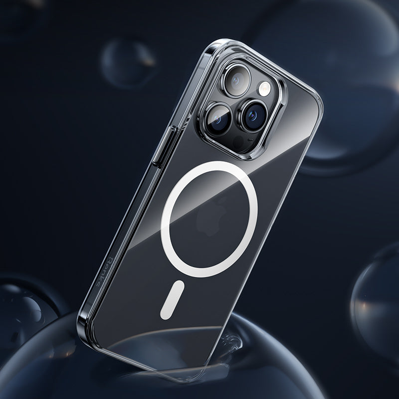 Apple iPhone 14 Pro Case Wireless Charging Support Benks New Magnetic Crystal PC Cover Colorless 