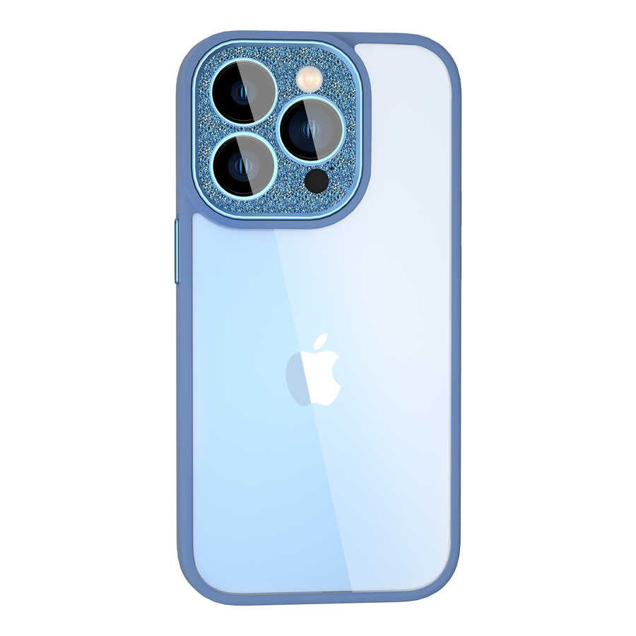 Apple iPhone 14 Pro Case Wiwu GCC-105 Lens Protection Colorful Edge Transparent Back Multicolor Cover White