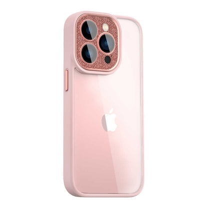 Apple iPhone 14 Pro Kılıf Wiwu GCC-105 Lens Korumalı Renkli Kenar Arkası Şeffaf Multicolor Kapak
