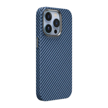 Apple iPhone 14 Pro Case Wiwu Carbon Fiber Look M-safe Wireless Charging Featured Cabon Cover Black