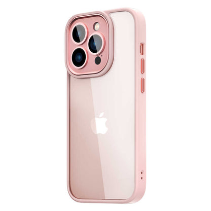 Apple iPhone 14 Pro Kılıf Wiwu VCC-104 Lens Korumalı Renkli Kenar Arkası Şeffaf Vivid Clear Kapak