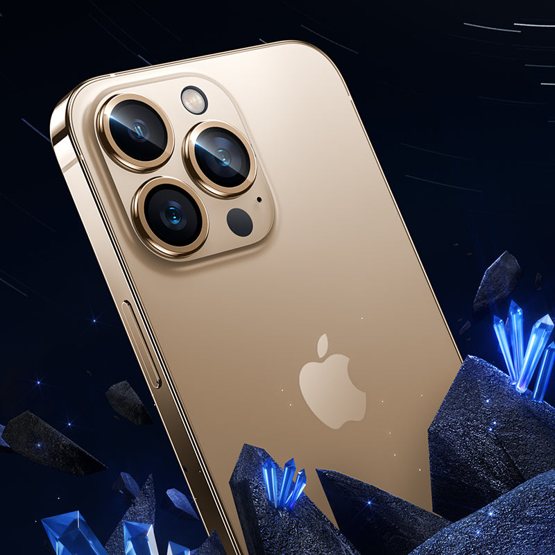 Apple iPhone 14 Pro Max Benks DR Sapphire Camera Lens Protector Gold 