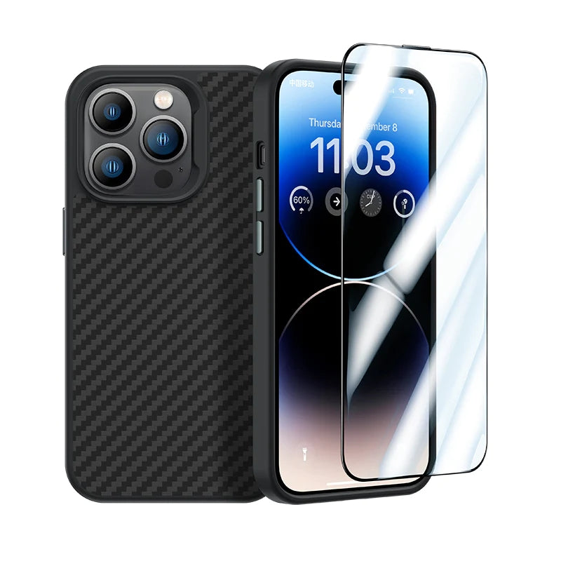 Apple iPhone 14 Pro Max Benks Grand Combo 5-in-1 Accessory Set Case-Screen Protector-Lens Protector-Cable-Powerbank Black 