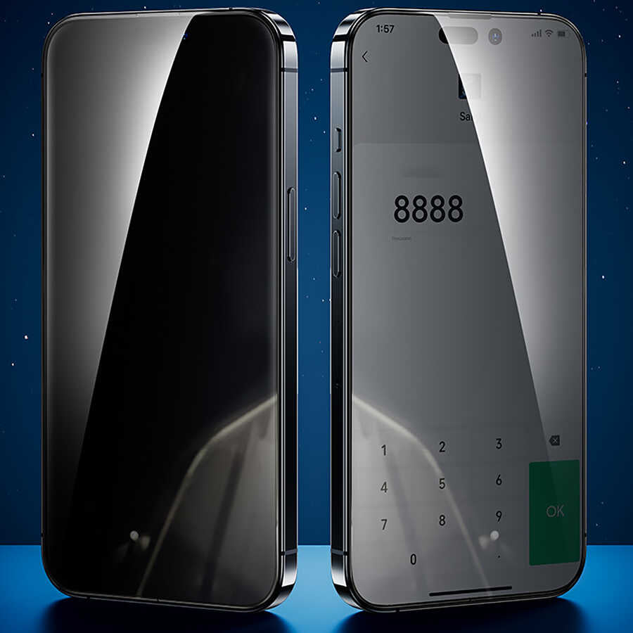 Apple iPhone 14 Pro Max Benks New Series V Pro Plus Privacy Ghost Screen Protector Black 