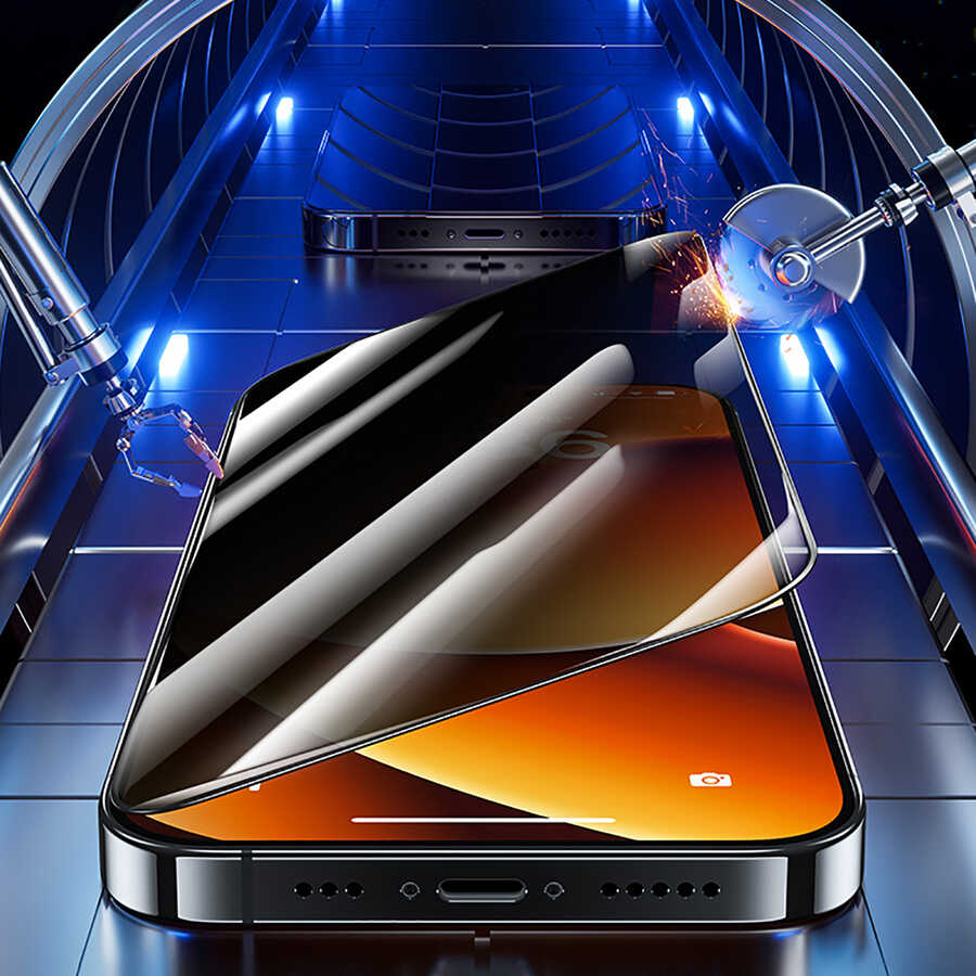Apple iPhone 14 Pro Max Benks New Series V Pro Plus Privacy Ghost Screen Protector Black 