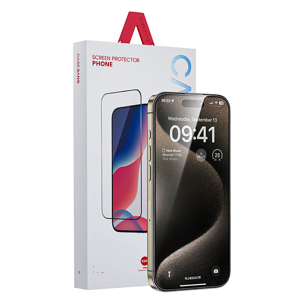 Apple iPhone 14 Pro Max Casebang Clear HD Ekran Koruyucu + Kolay Uygulama Aparatı Renksiz