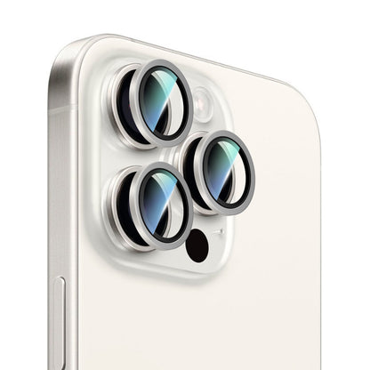 Apple iPhone 14 Pro Max CaseWorld Alloy Serisi Oleofobik Anti Reflective Kamera Lens Koruyucu Mor