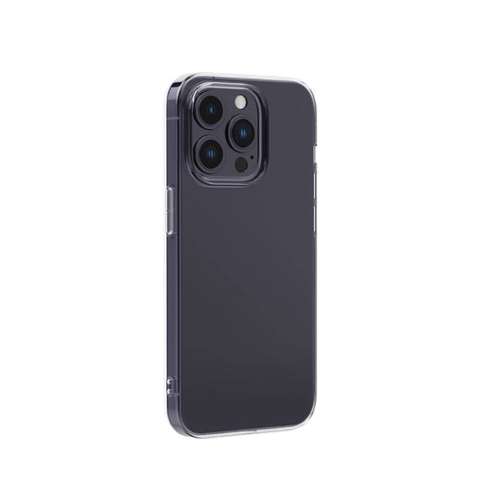 Apple iPhone 14 Pro Max Case Transparent Shock Absorbing Silicone Design with Airbag Recci Clarity Series Cover Transparent