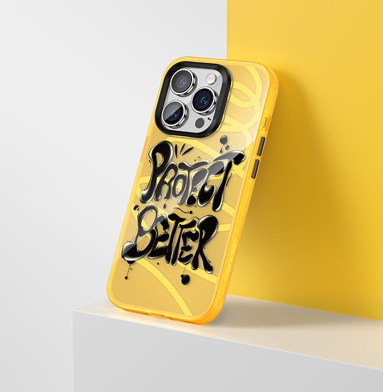 Apple iPhone 14 Pro Max Airbag TPU Text Themed Benks Dynamic New Cover Green 
