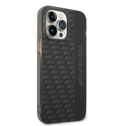 Apple iPhone 14 Pro Max Kılıf AMG Frosted Buzlu PC Karbon Dizayn Kapak Siyah