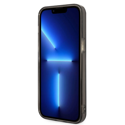 Apple iPhone 14 Pro Max Kılıf AMG Frosted Buzlu PC Karbon Dizayn Kapak Siyah