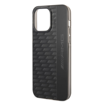 Apple iPhone 14 Pro Max Kılıf AMG Frosted Buzlu PC Karbon Dizayn Kapak Siyah