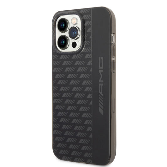 Apple iPhone 14 Pro Max Kılıf AMG Frosted Buzlu PC Karbon Dizayn Kapak Siyah