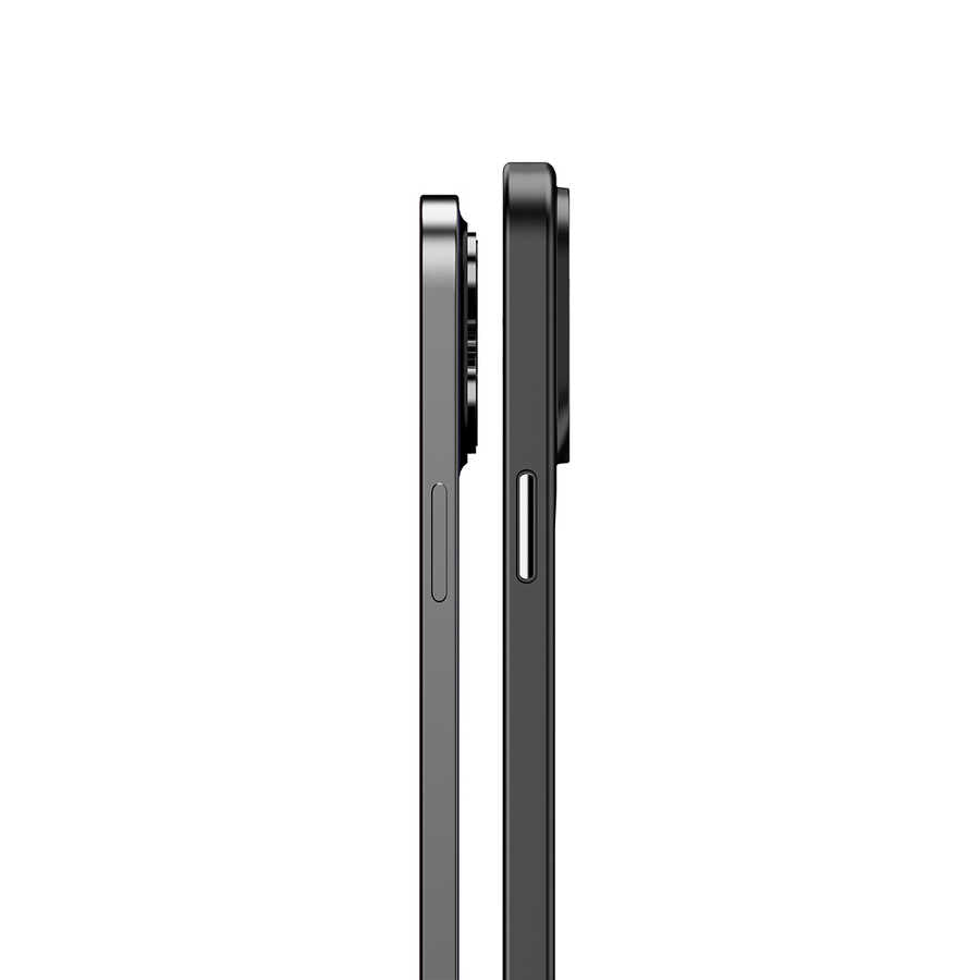Apple iPhone 14 Pro Max Kılıf Aramid Karbon Fiber M-safe Özellikli Wlons Radison Kapak Siyah