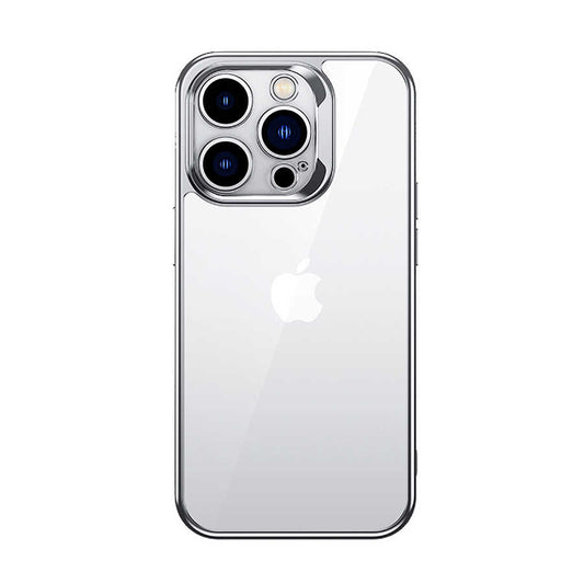 Apple iPhone 14 Pro Max Case Benks Electroplating TPU Cover with Screen Protector Silver