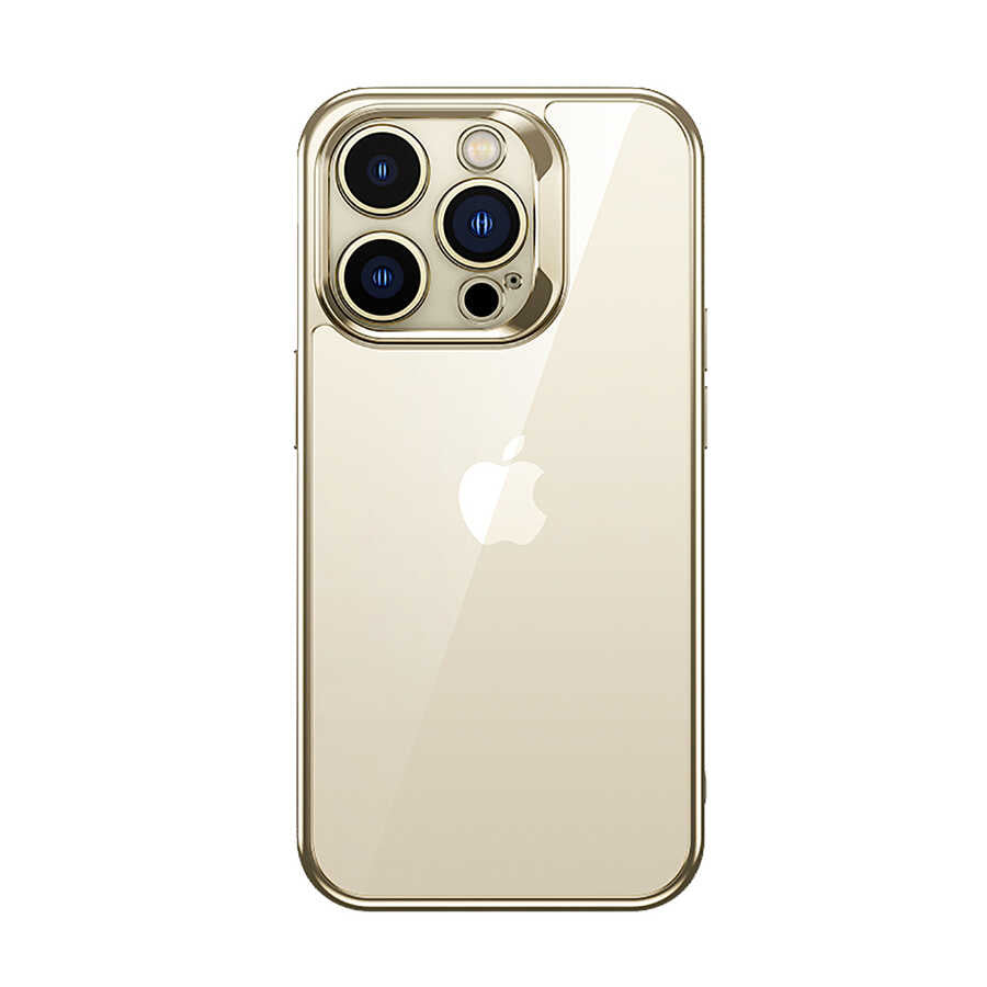 Apple iPhone 14 Pro Max Case Benks Electroplating TPU Cover with Screen Protector Gold