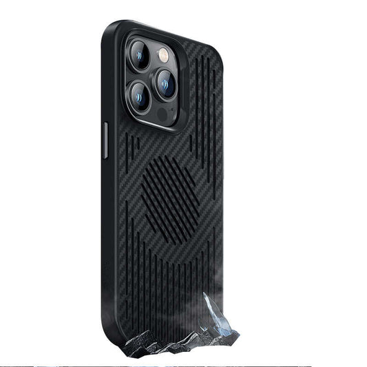 Apple iPhone 14 Pro Max Case Benks Magnetic Cooling Kevlar Phone Case Black 