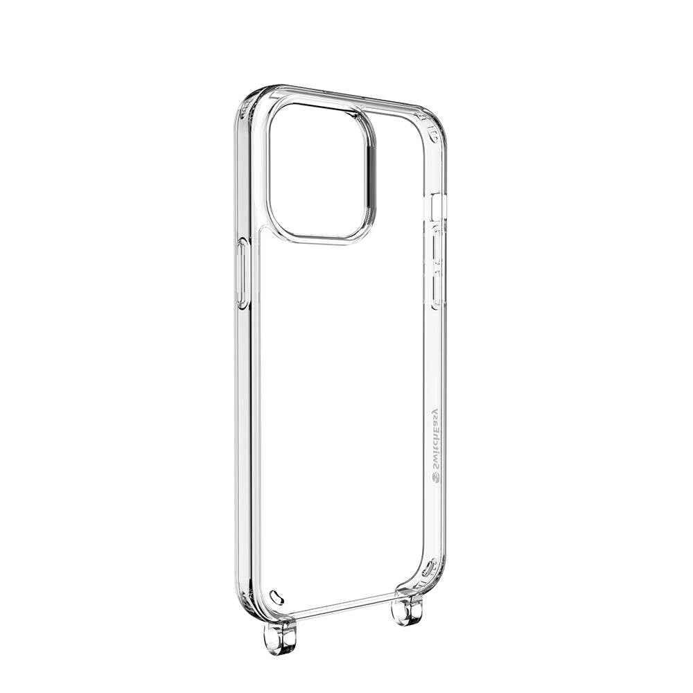 Apple iPhone 14 Pro Max Kılıf Boyun Askılı Şok Önleyicili Şeffaf Lisanslı Switcheasy Play Kapak Pembe
