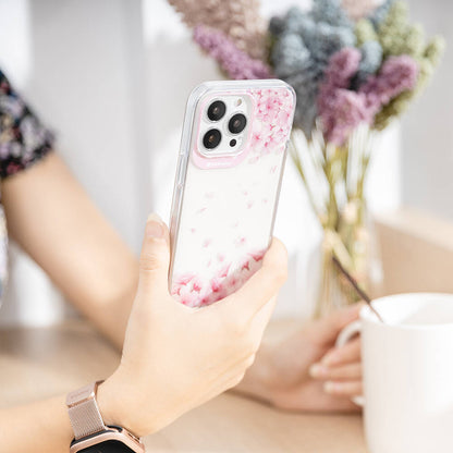 Apple iPhone 14 Pro Max Kılıf Çift IMD Baskılı Lisanslı Switcheasy Artist Sakura Kapak Pembe
