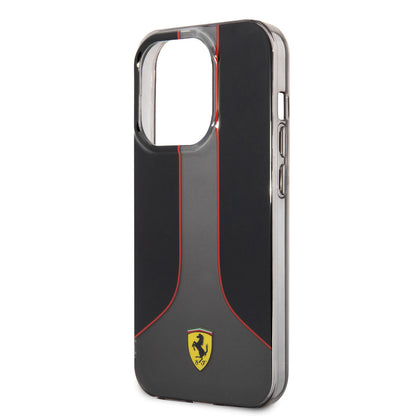 Apple iPhone 14 Pro Max Kılıf Ferrari Gradient Baskılı Dizayn Kapak Siyah