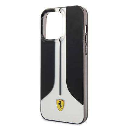 Apple iPhone 14 Pro Max Kılıf Ferrari Orjinal Lisanslı 296 Çizgili Dizayn Kapak Kırmızı