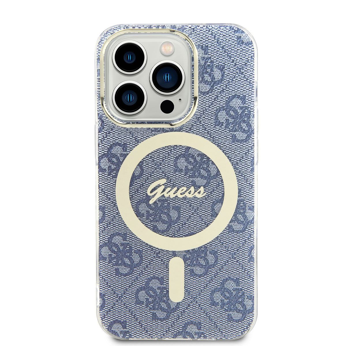 Apple iPhone 14 Pro Max Case GUESS M-safe Charging Cover Blue