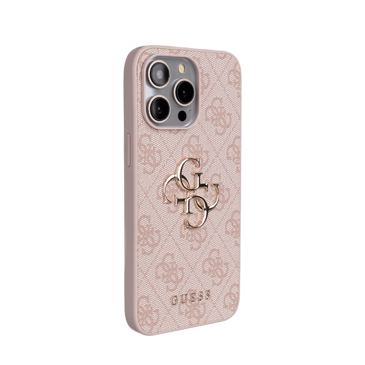 Apple iPhone 14 Pro Max Kılıf Guess Orjinal Lisanslı PU Deri 4G Büyük Metal Logolu Çapraz Vücut Askılı Kapak Siyah