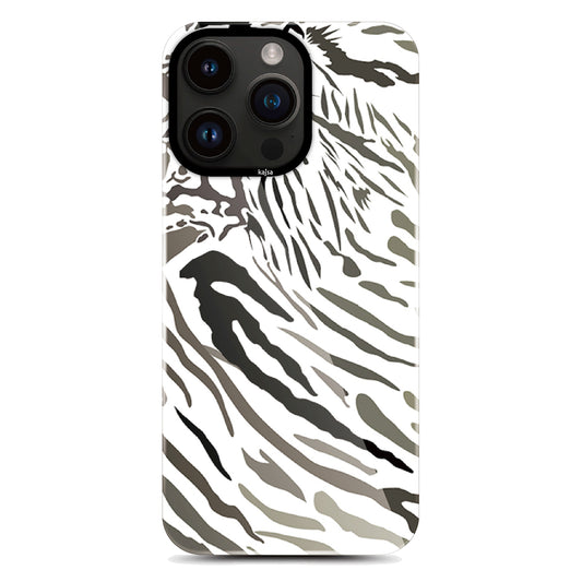 Apple iPhone 14 Pro Max Kılıf HD Desenli Kajsa Shield Plus Wild Serisi Kapak Beyaz