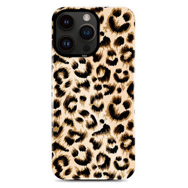 Apple iPhone 14 Pro Max Kılıf HD Desenli Kajsa Shield Plus Wild Serisi Kapak Kahverengi