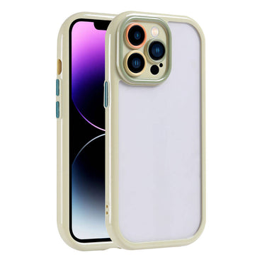 Apple iPhone 14 Pro Max Kılıf Kamera Korumalı Renkli Kenar ve Çerçeve Tasarımlı Zore Vitamin Kapak Mürdüm