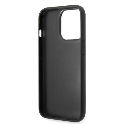 Apple iPhone 14 Pro Max Kılıf Karl Lagerfeld Nylon Puffy Airbag Karl Dizayn Kapak Siyah