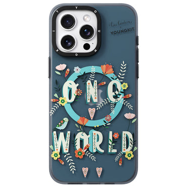 Apple iPhone 14 Pro Max Case M-safe Charging Feature Bee Brown Design Youngkit Colorful Life Series Cover Turquoise 