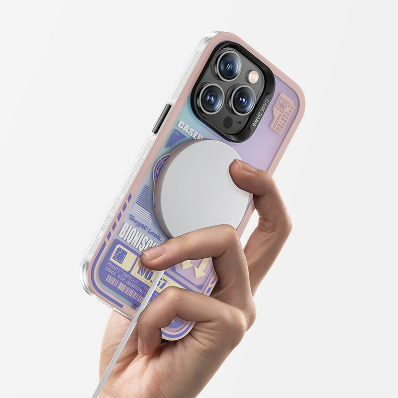 Apple iPhone 14 Pro Max Case M-safe Charging Feature Benks Casebang Rabbit Cover Pink 